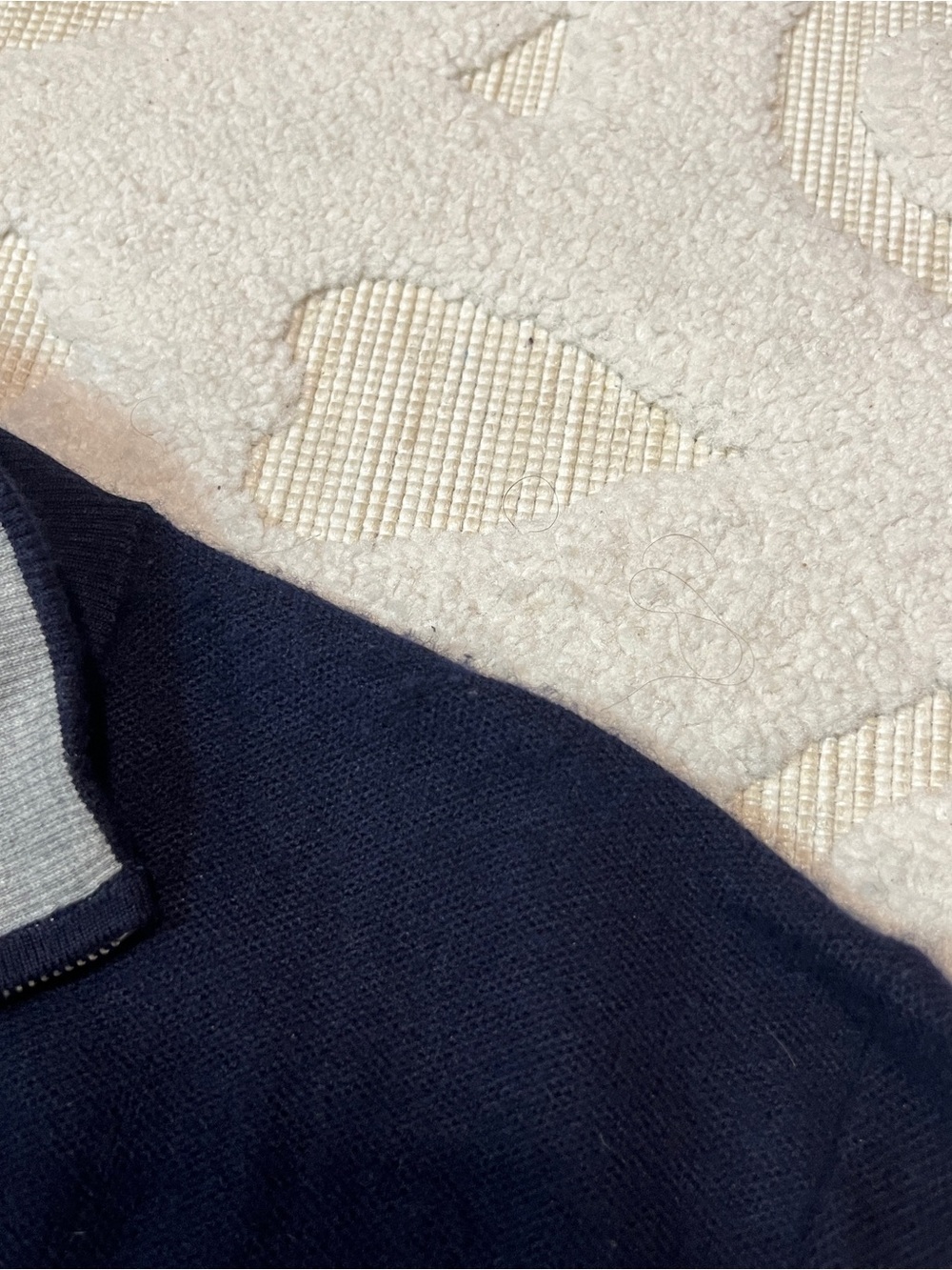 Peter Millar Sweater Mens Medium Navy Blue 1/4 Quarter Zip Cashmere Silk Crown - Picture 11 of 11